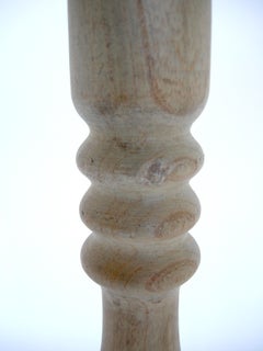 Vintage Honduran Tall Wooden Altar Candlesticks