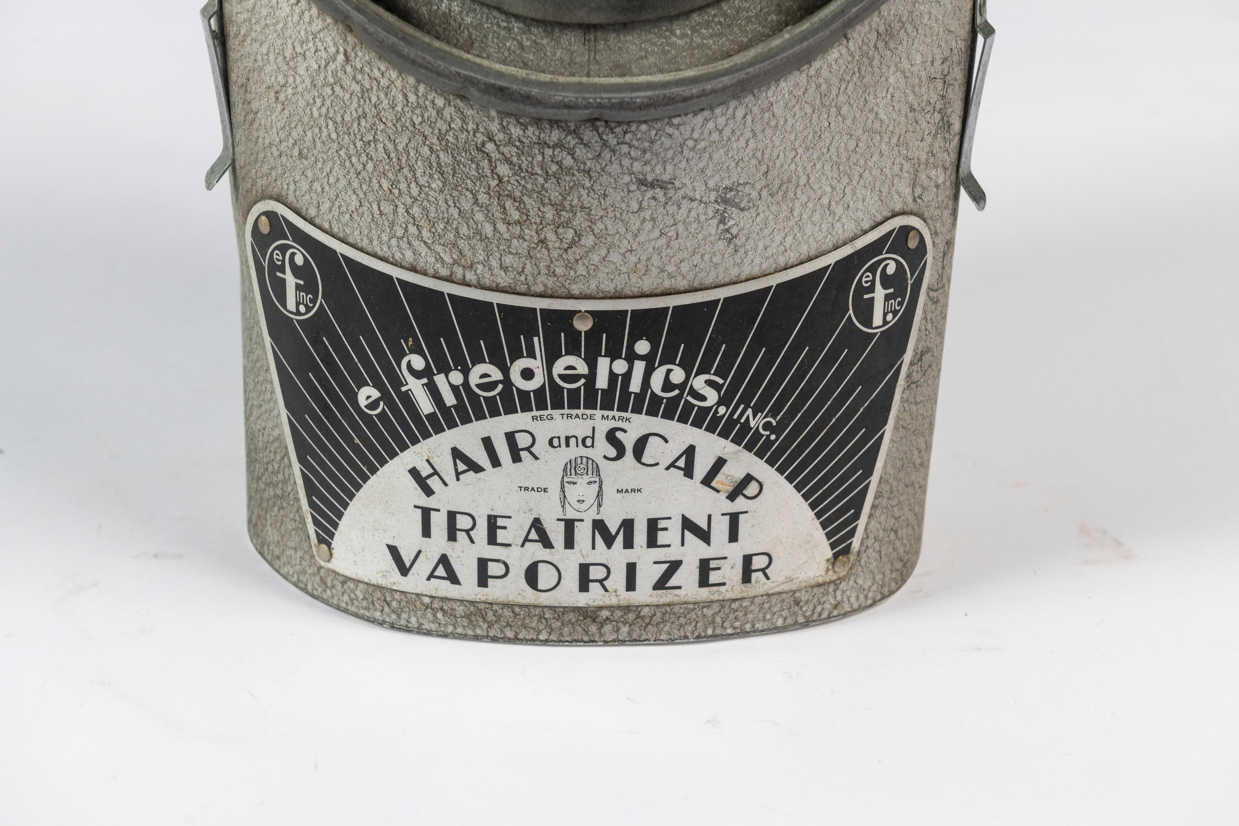 American Vintage Hood for e. Frederics Hair and Scalp Treatment Vaporizer, 1930's For Sale
