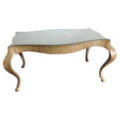 Vintage Hoof Foot Writing Desk With Glass Top by Ferguson Copeland