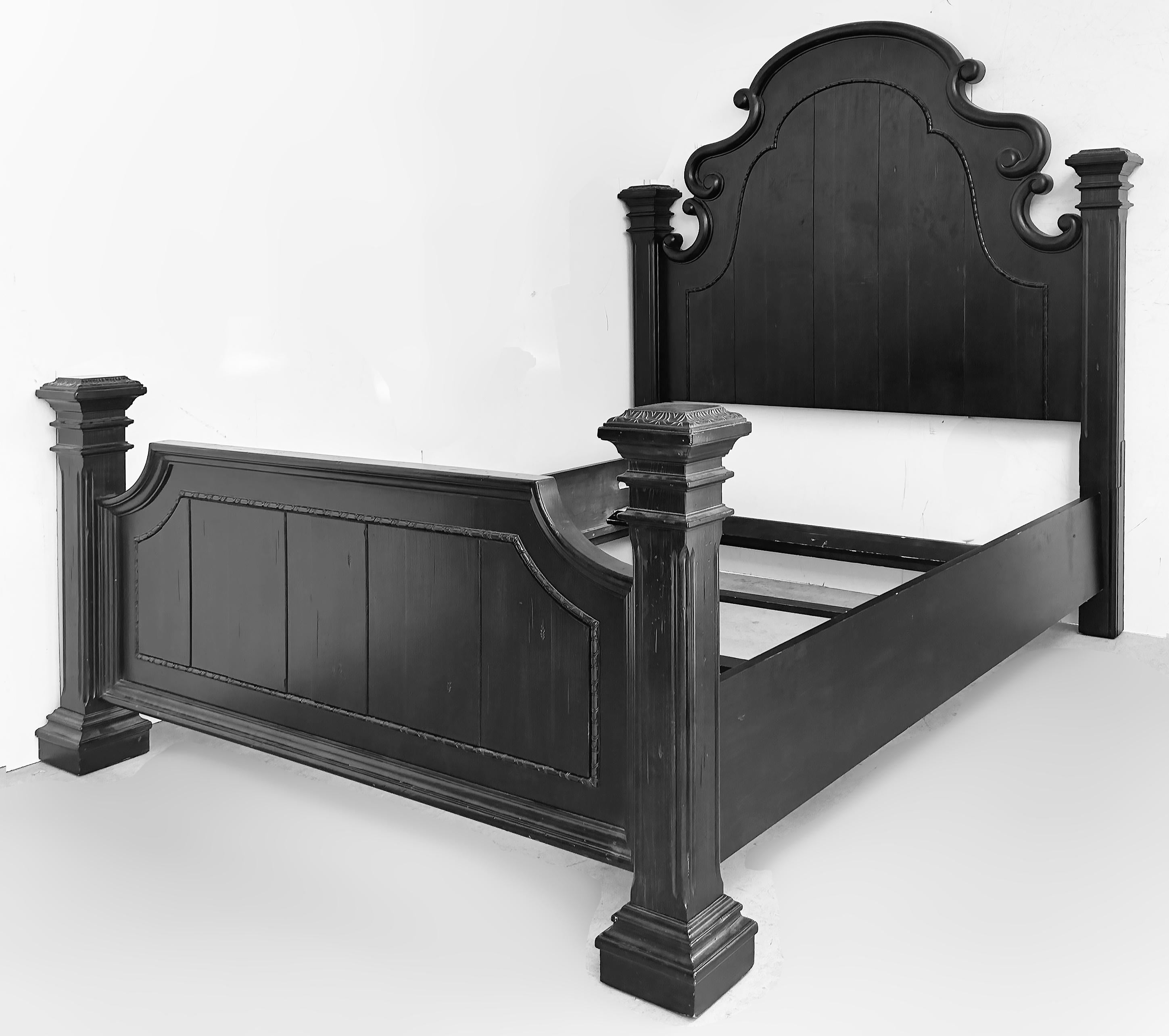 Vintage Hooker Furniture Queen 4-Poster-Bett „Treviso“ Kollektion mit Kapuze im Angebot 6