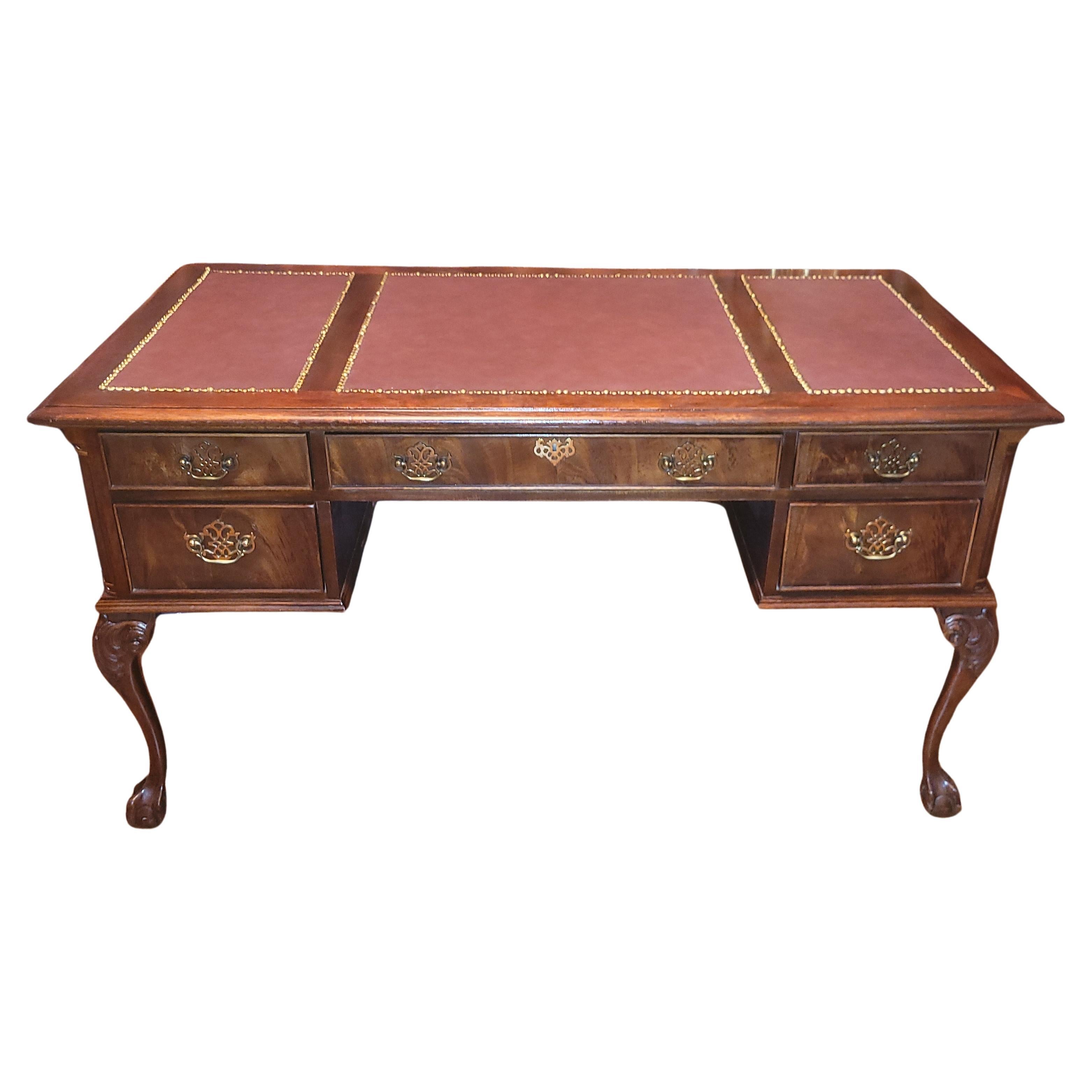 Vintage Hooker Furniture Solid Wood Archivist Desk