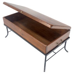 Vintage Hope Chest Storage Box on Metal Frame Box