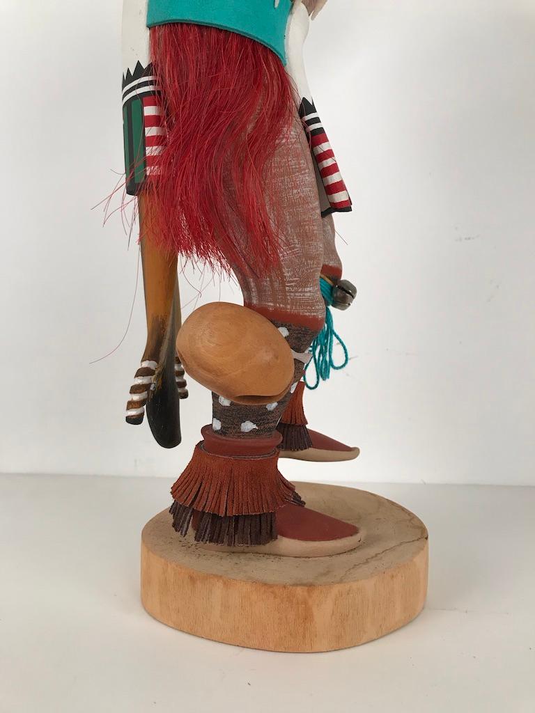 Native American Vintage Hopi Kachina Dancing Bear Hand Carved Signed by Artist