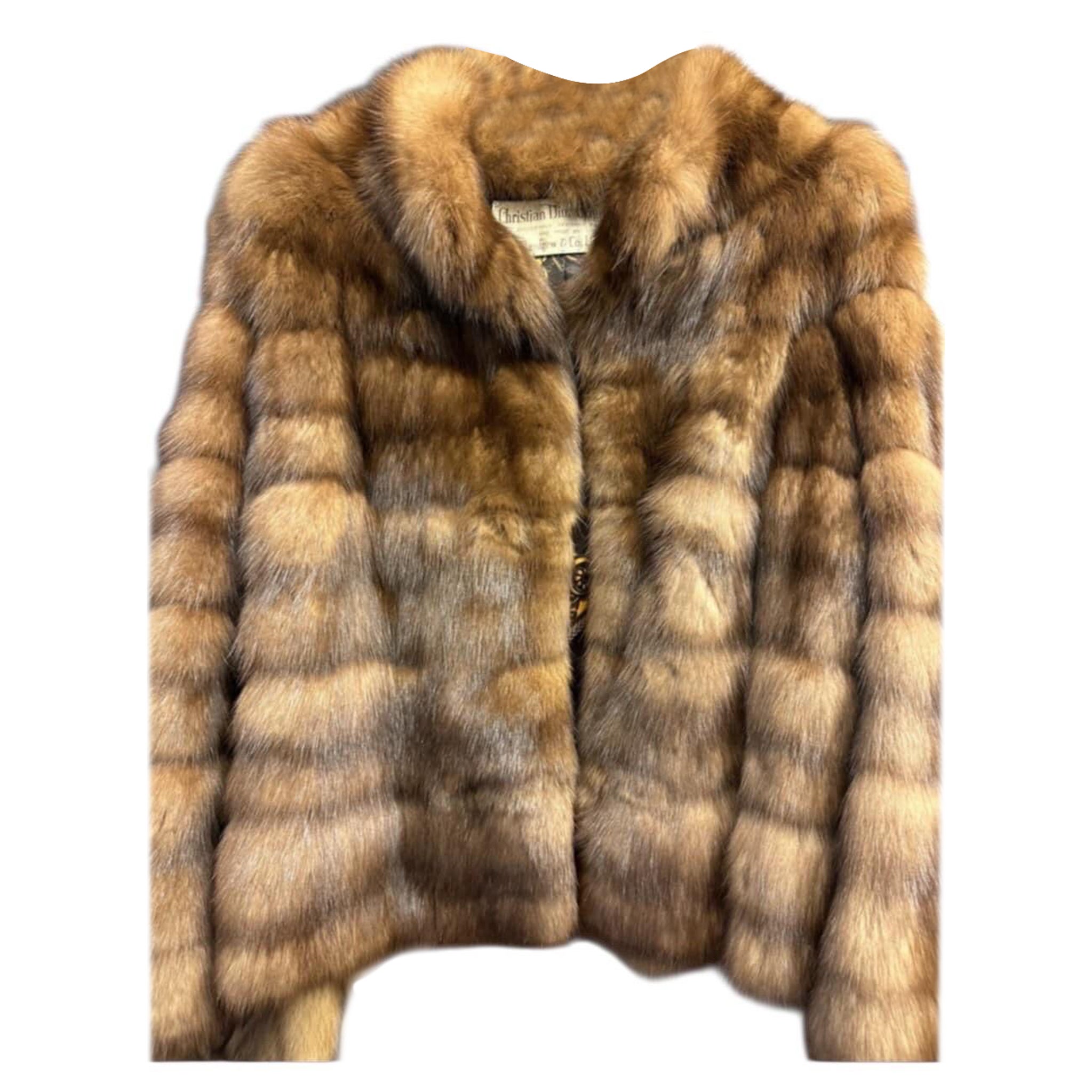 Vintage horizontal Christian Dior sable fur coat jacket ~no duties