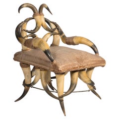 Vintage Horn Side Chair