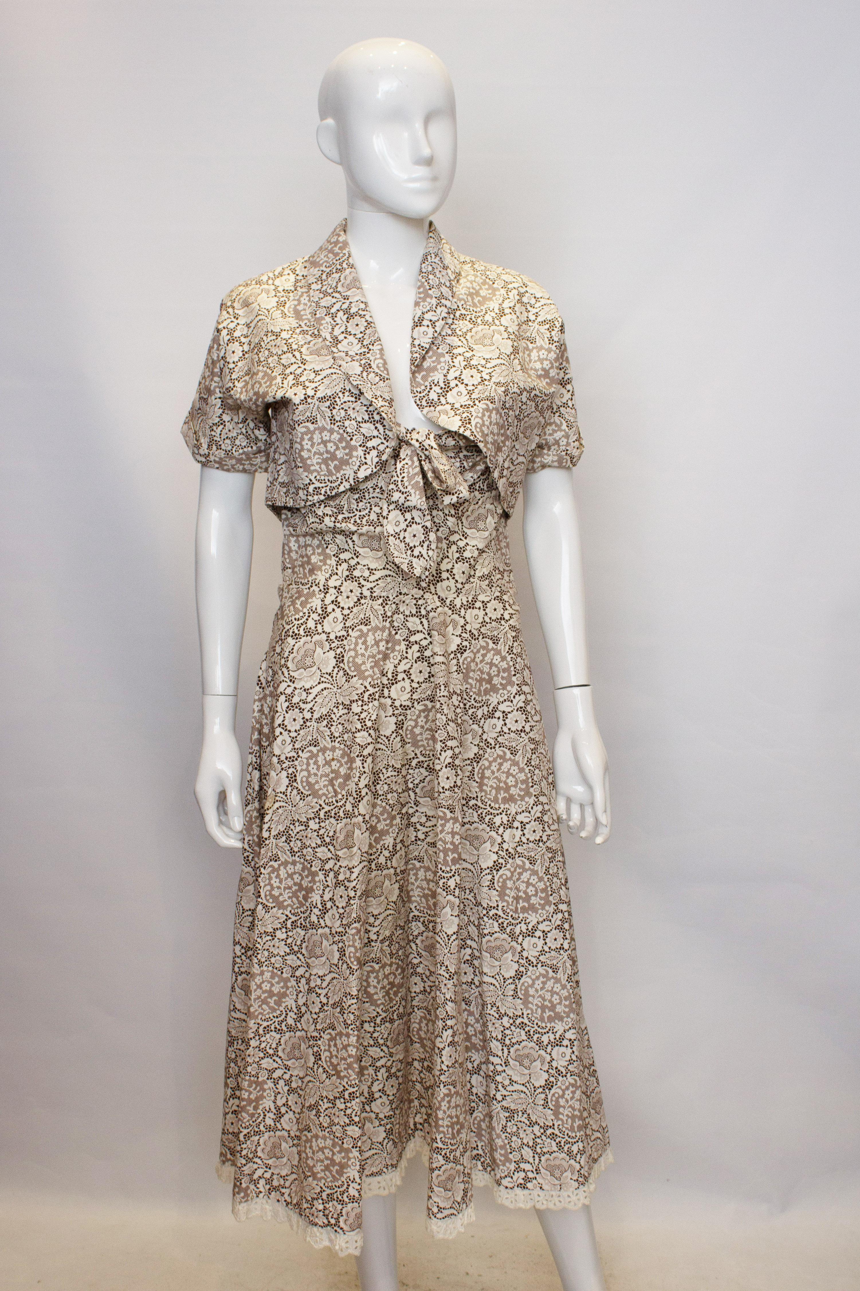 Vintage Horrocks Kleid und Bolero im Zustand „Gut“ im Angebot in London, GB