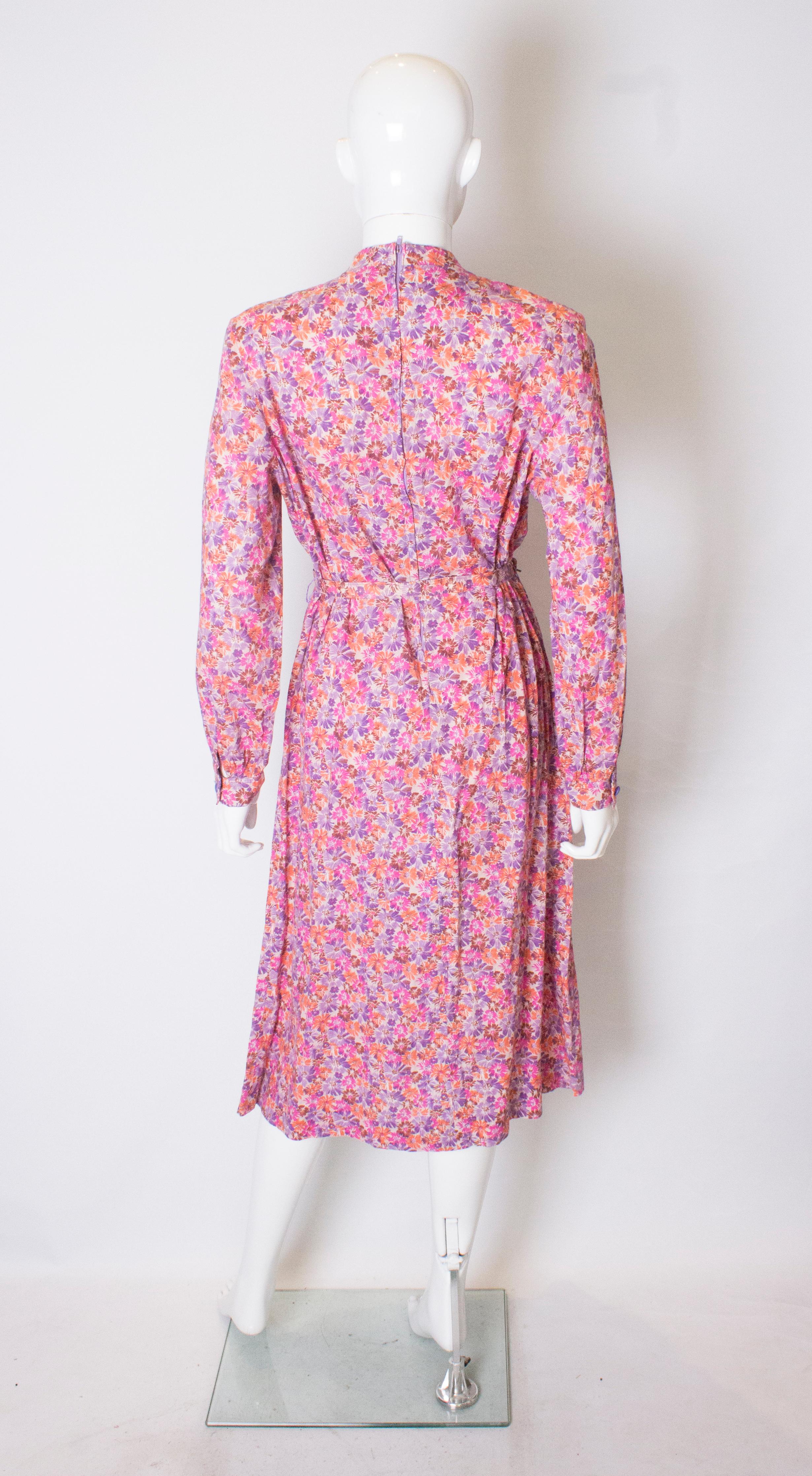 Vintage Horrocks Print Dress In Good Condition For Sale In London, GB