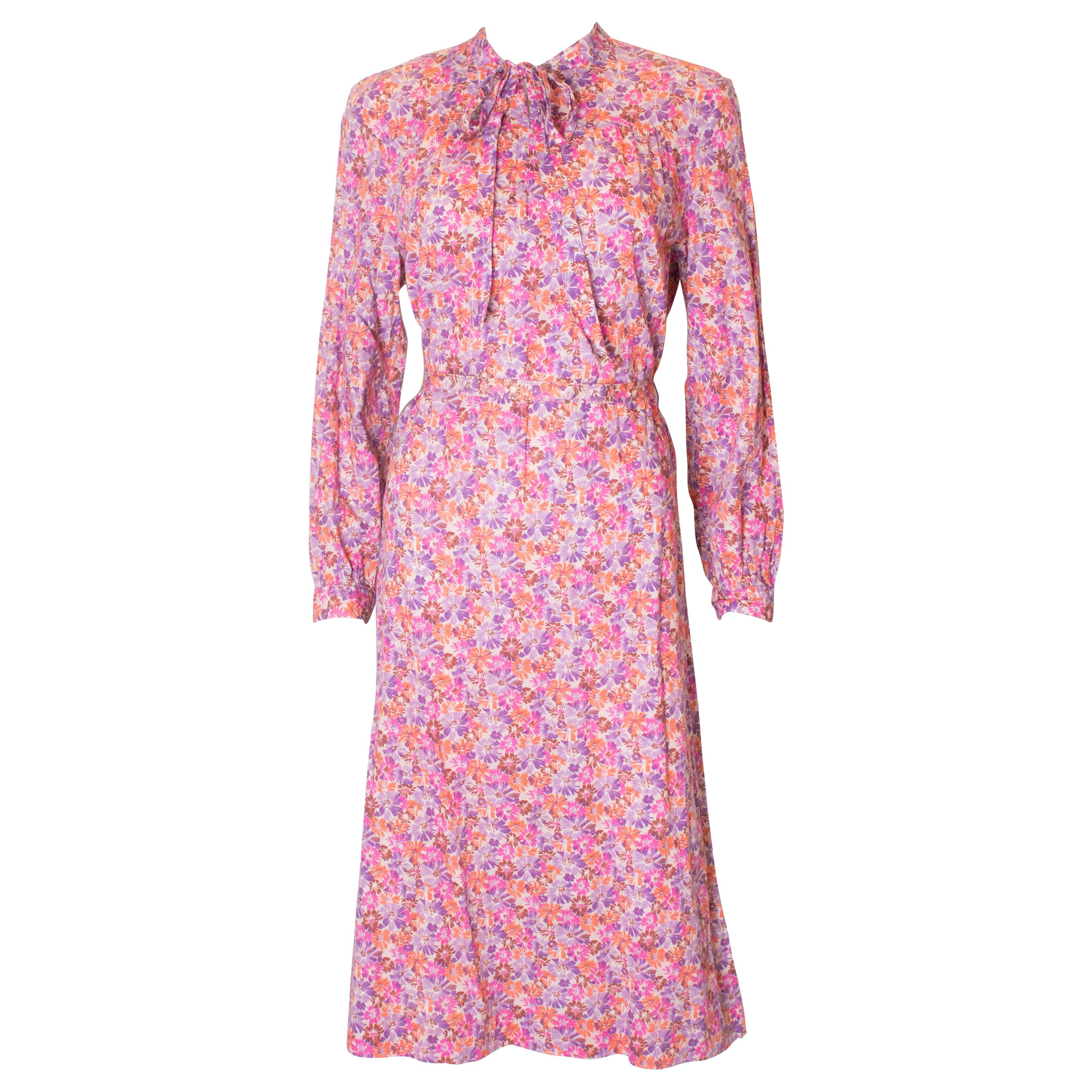 Horrocks - Robe imprimée vintage