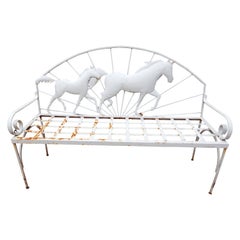 Vintage Horse Bench