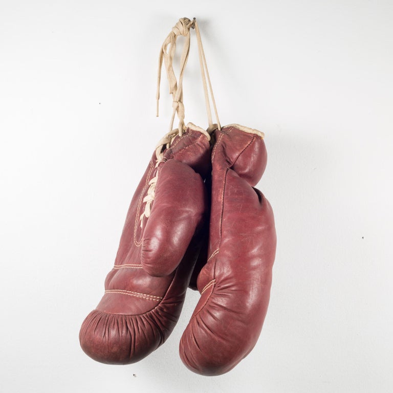 Download Vintage Horse Hair and Leather Boxing Gloves, circa 1920 ...