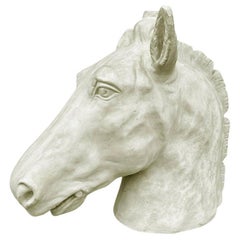 Vintage Horse Head Sculpture Fashioned after a Carousel Horse