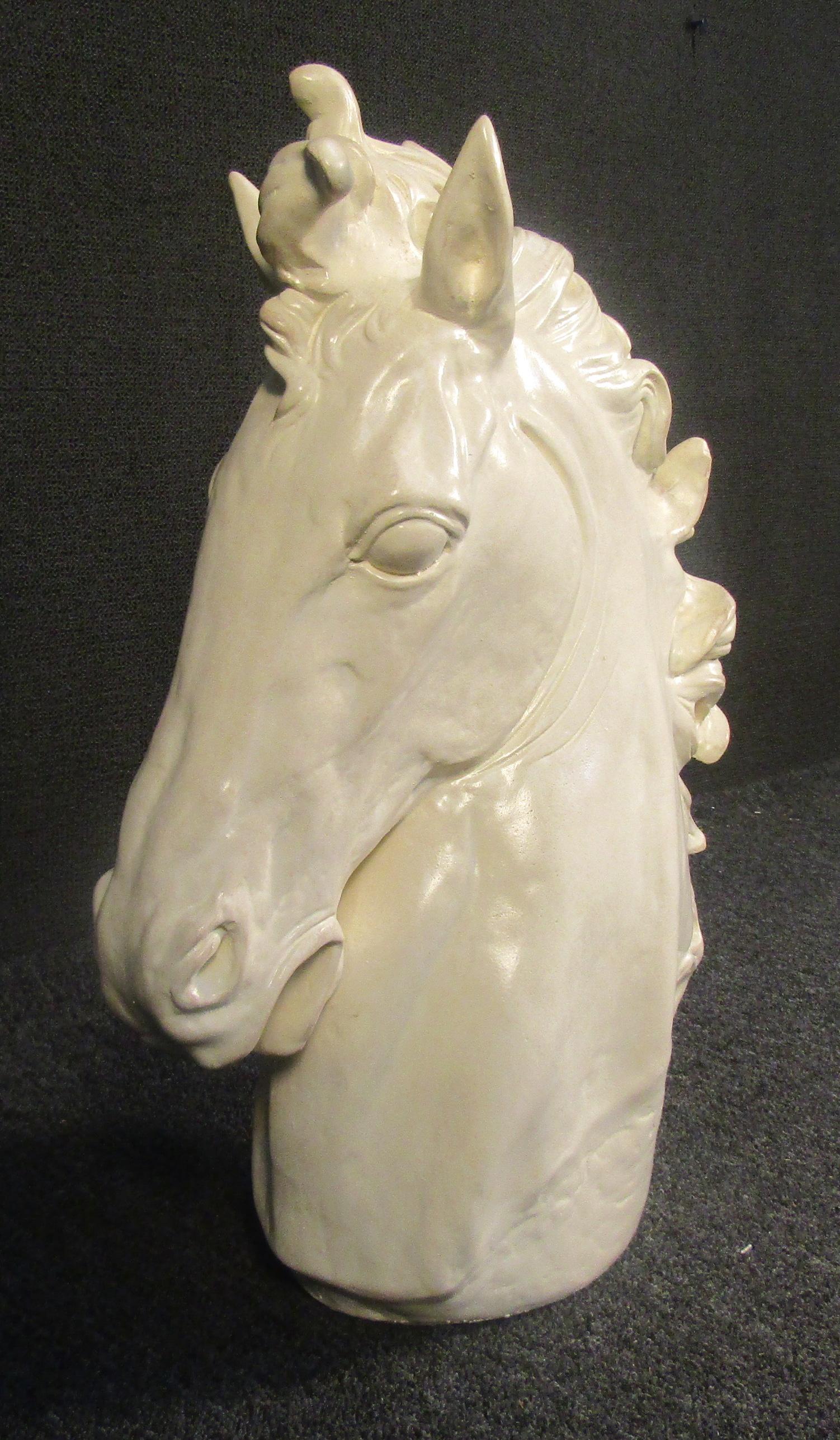 Vintage Horse Head Sculpture For Sale 5