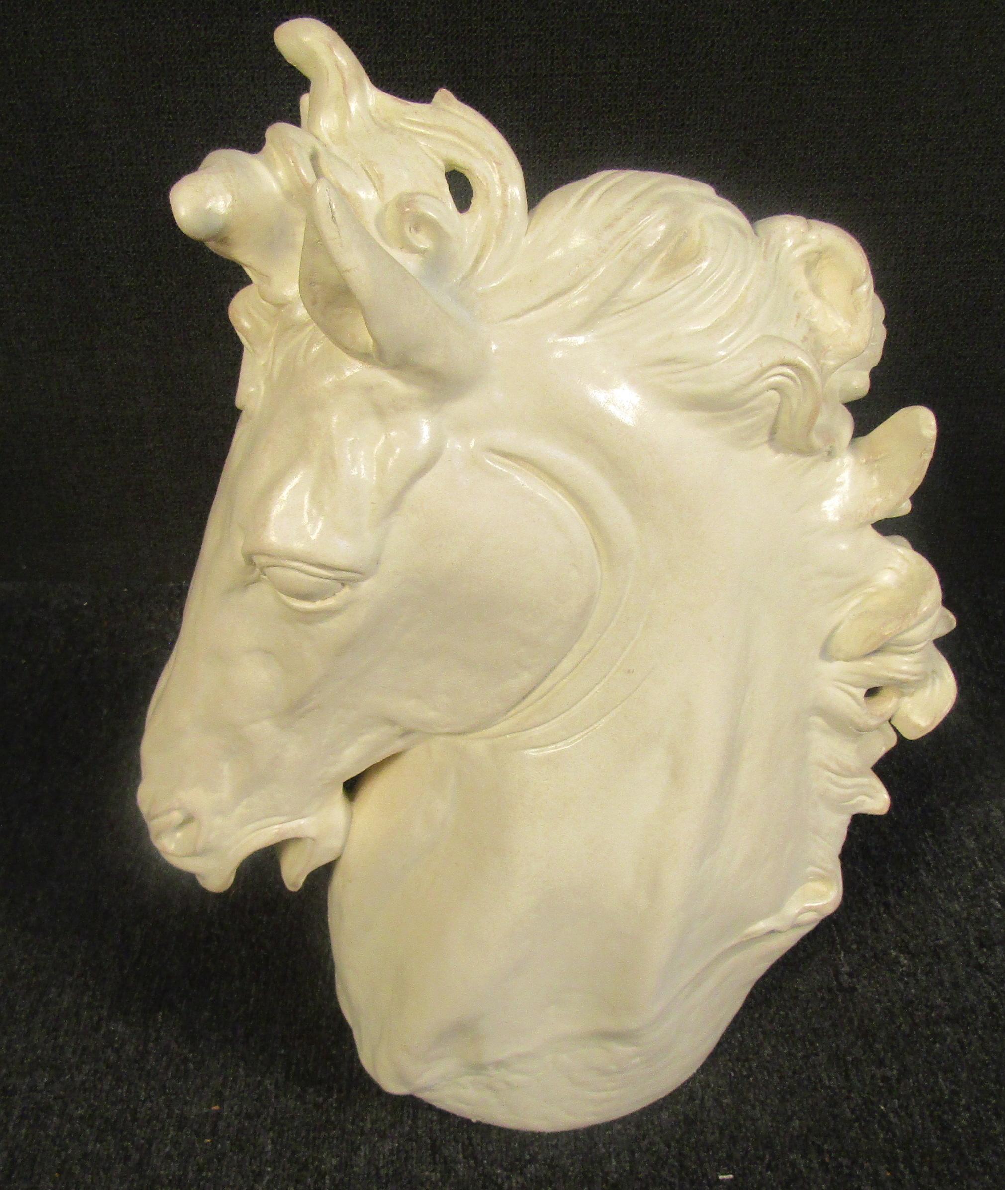 Sculpture vintage de tête de cheval en vente 6