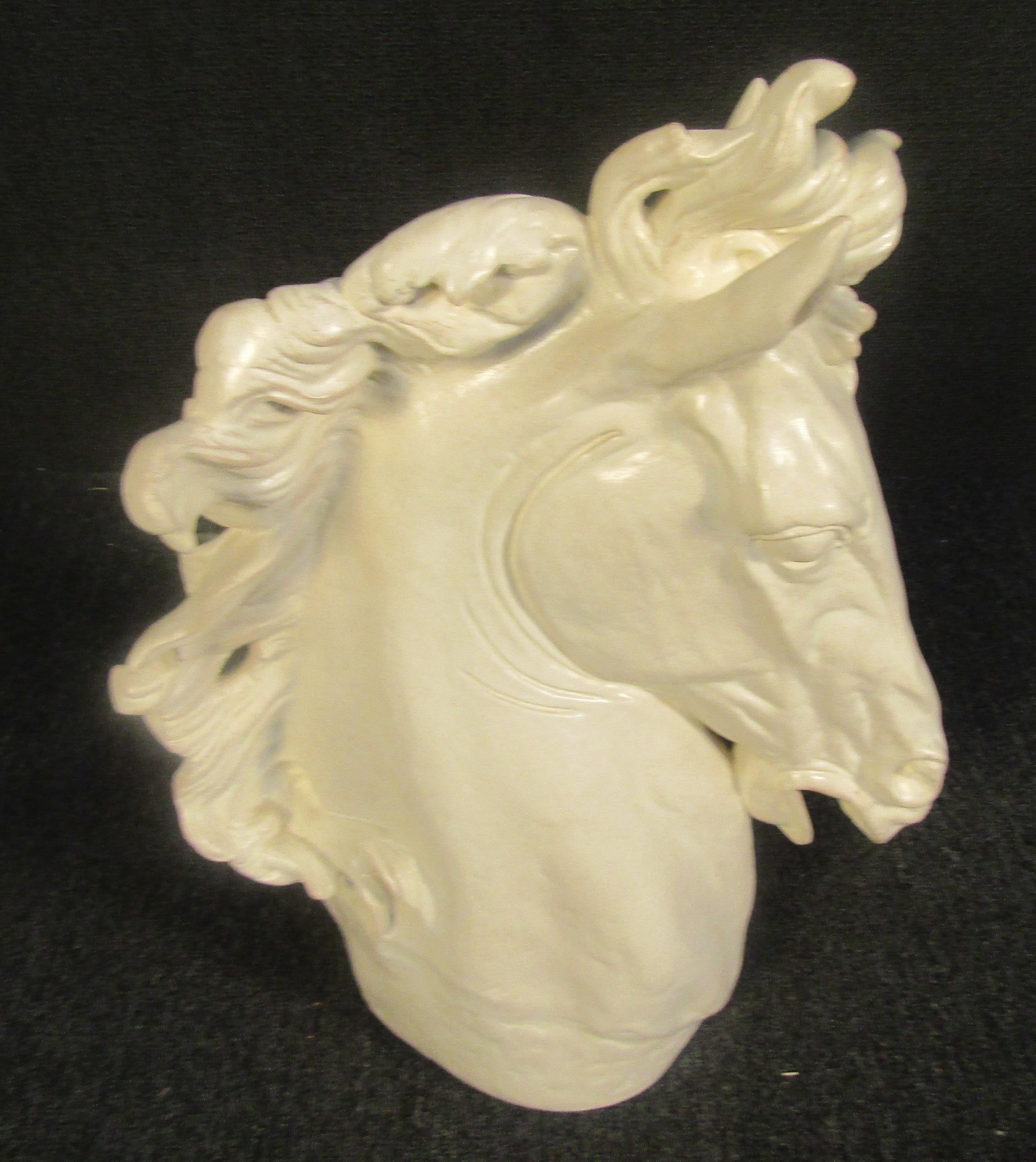 Vintage Horse Head Sculpture For Sale 7
