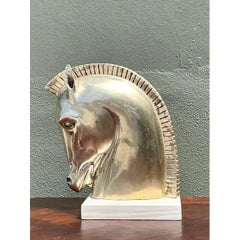 Vintage Horse Head Sculpture