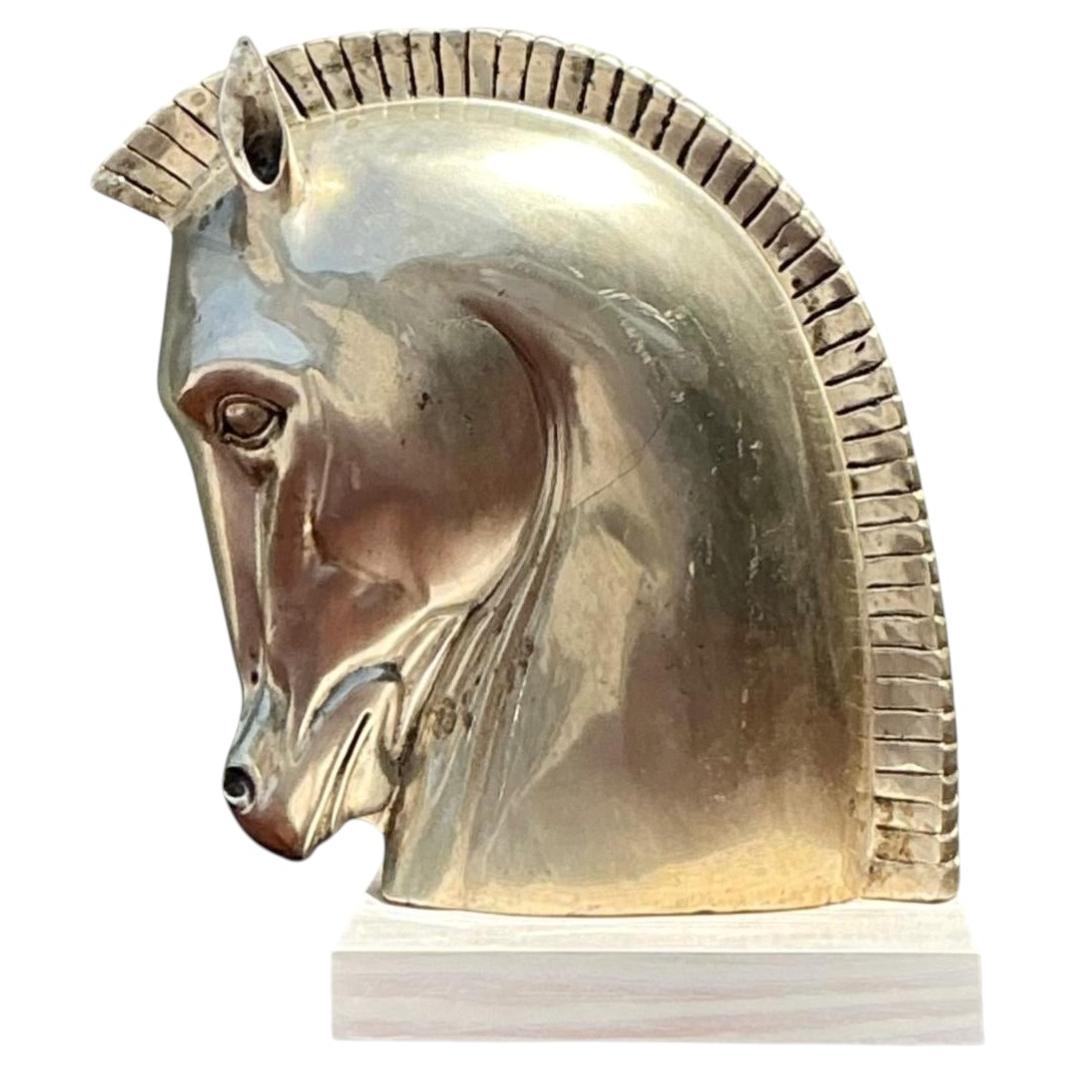 Vintage Horse Head Sculpture