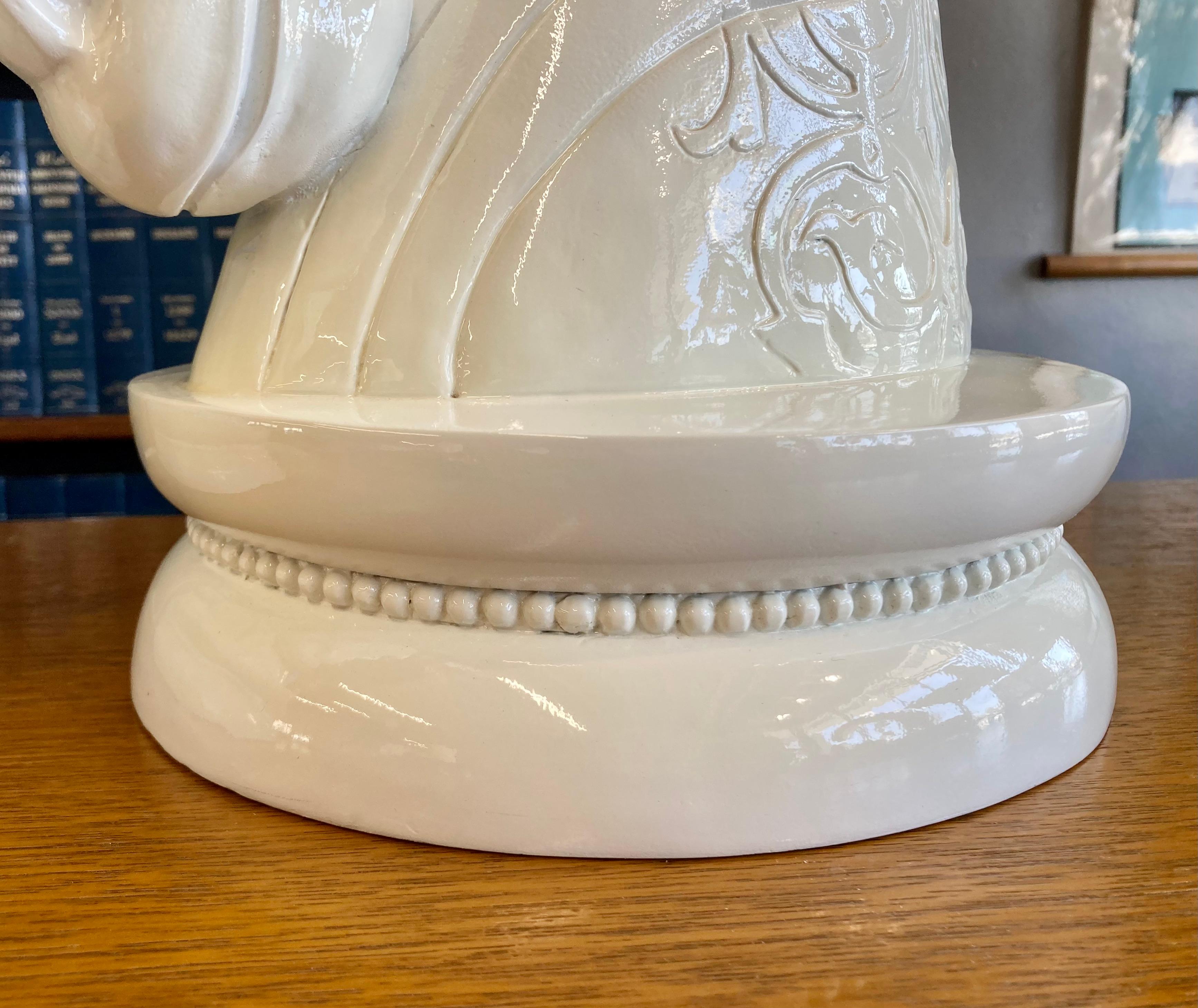 Resin Vintage Horse Table Lamps, Pair of 2 For Sale