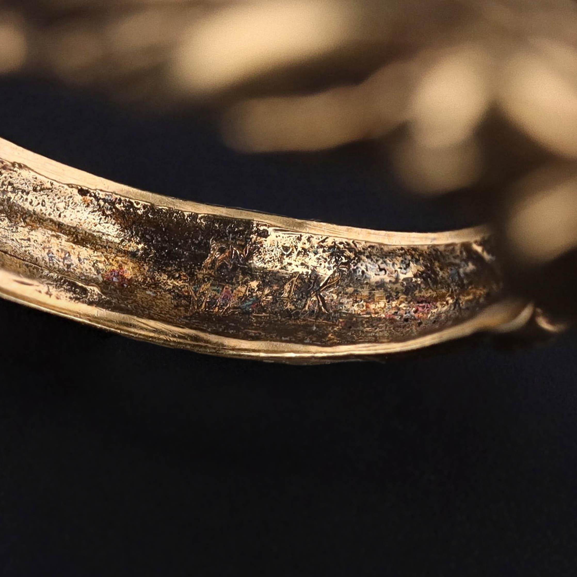 Vintage Pferd Wrap Around Ring von 14k Gold Damen im Angebot