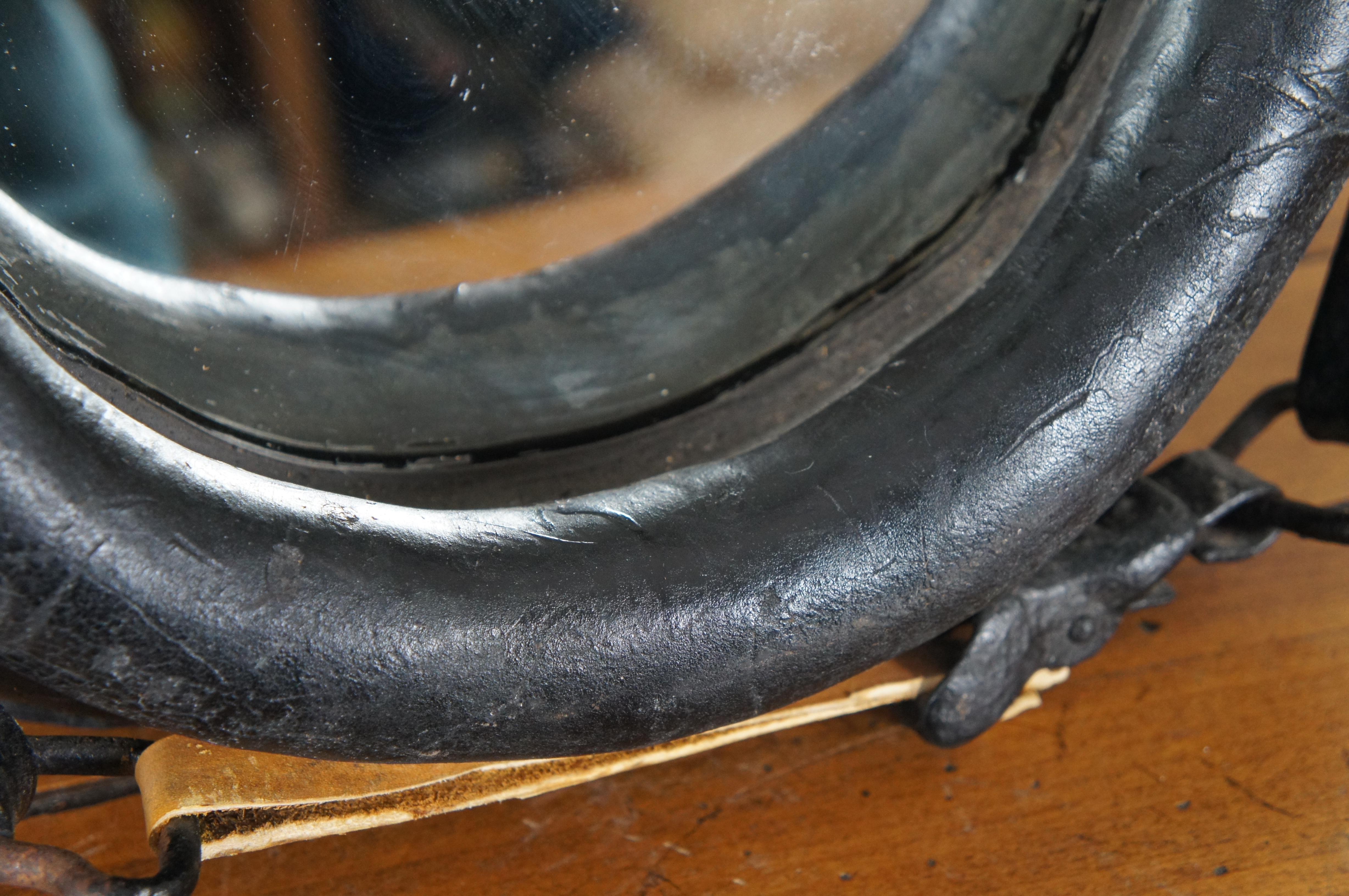 Vintage Horse Yoke Collar Wall Mirror Carolina Mirror Corp Rustic Equestrian 27