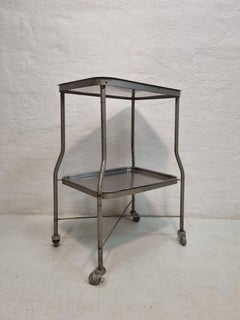 mesa de herramientas de hospital vintage