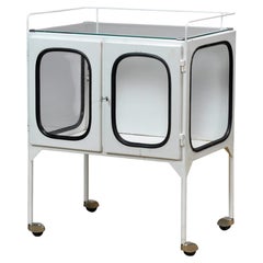 Carrello da ospedale vintage, anni '70