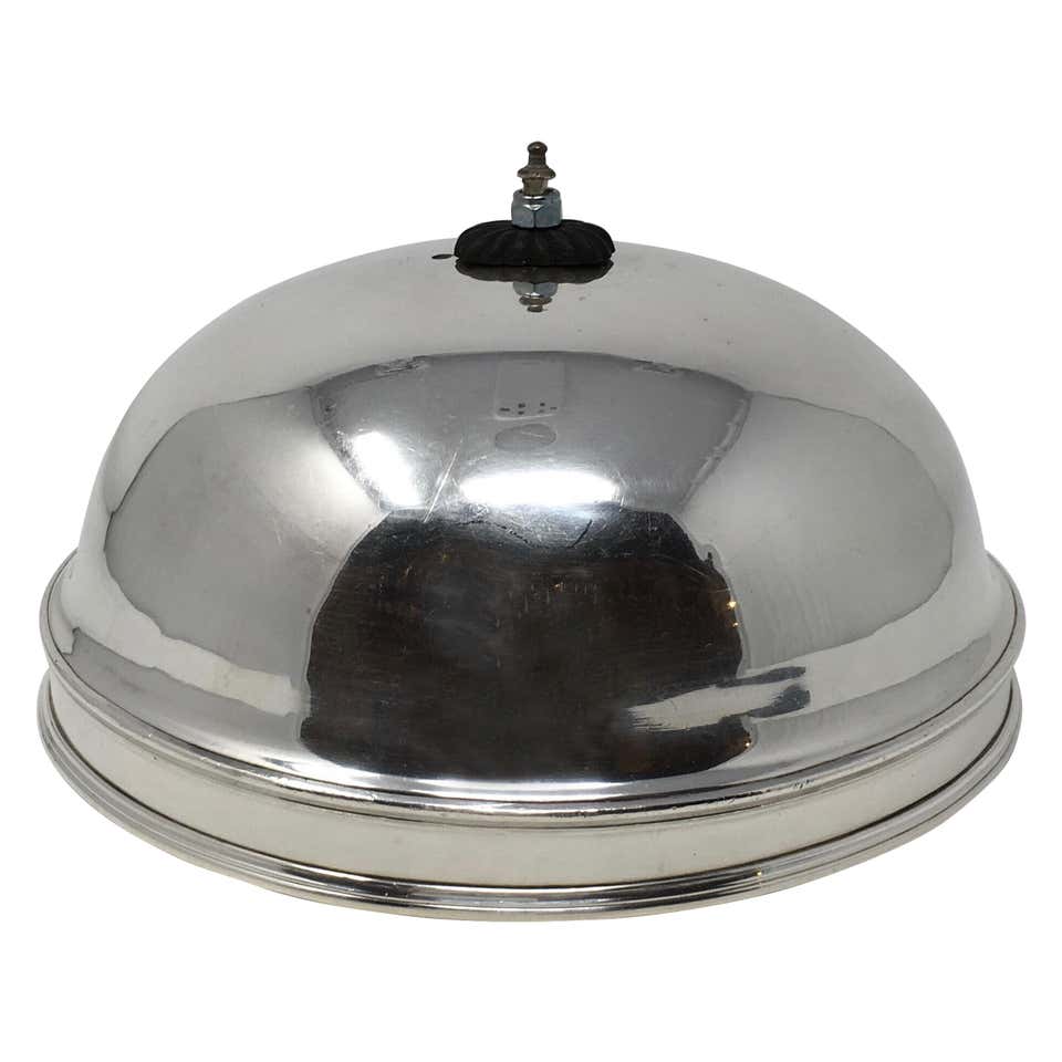 Vintage Hotel Silver Serving Platter For Sale at 1stDibs