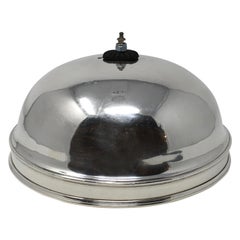 Retro Hotel Silver Serving Dome