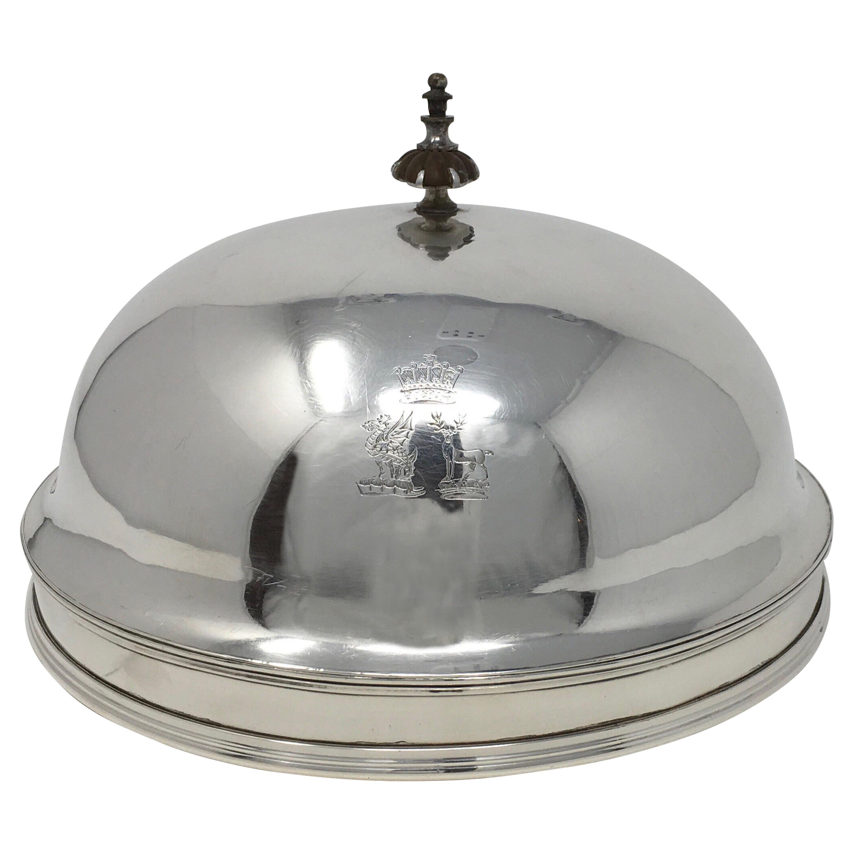 Vintage Hotel Silver Serving Dome