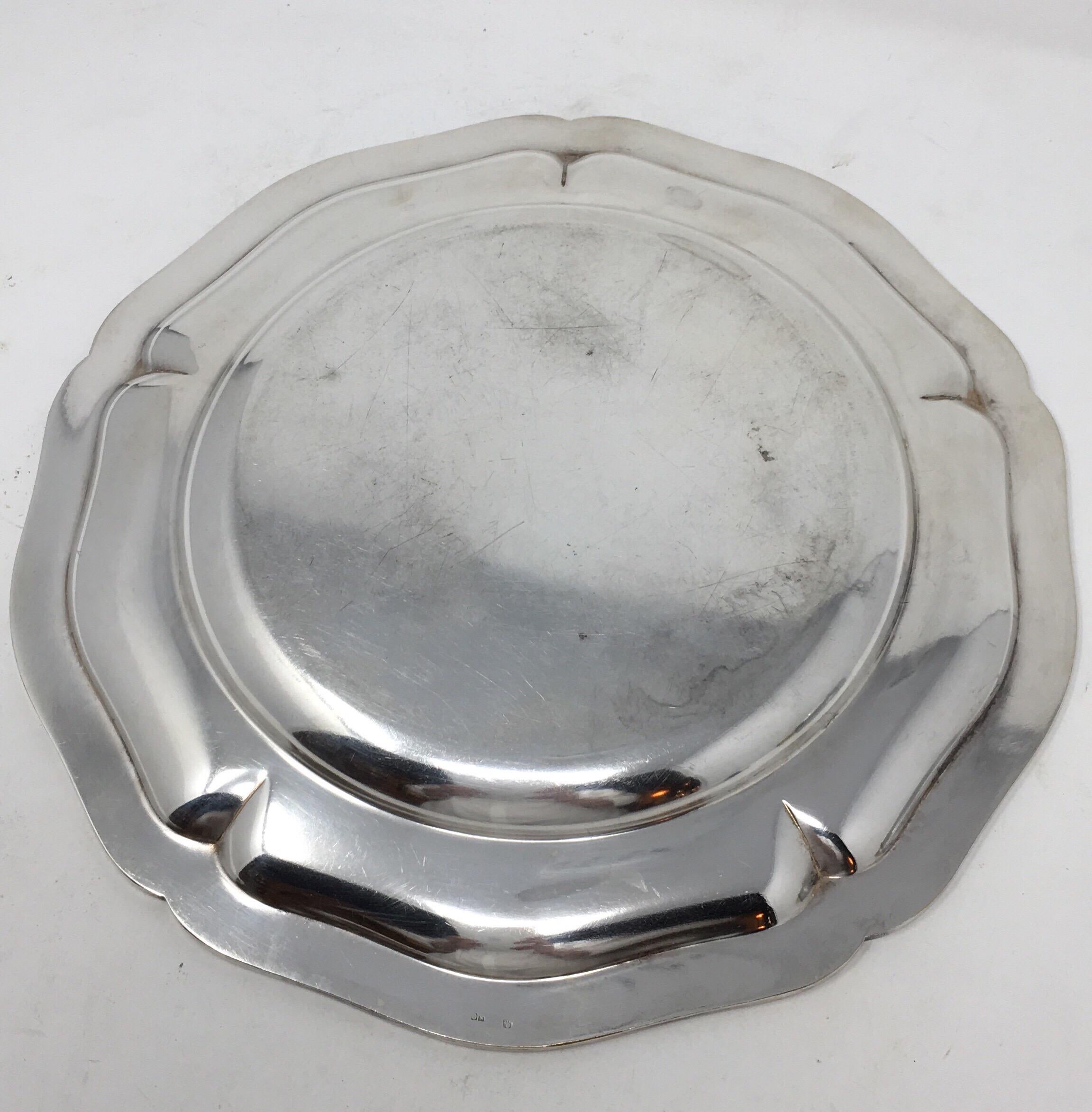 Vintage Hotel Silver Serving Platter For Sale 3