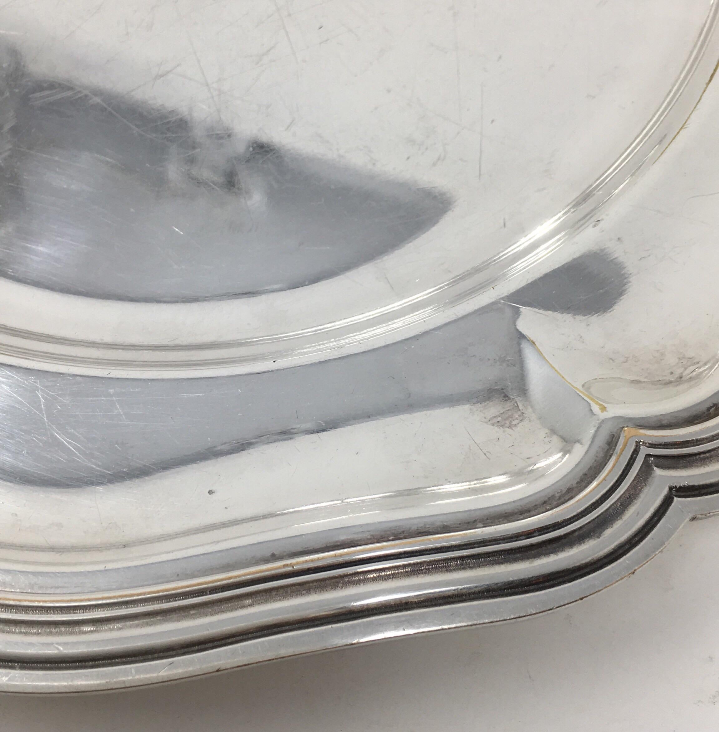 Vintage Hotel Silver Serving Platter For Sale 1