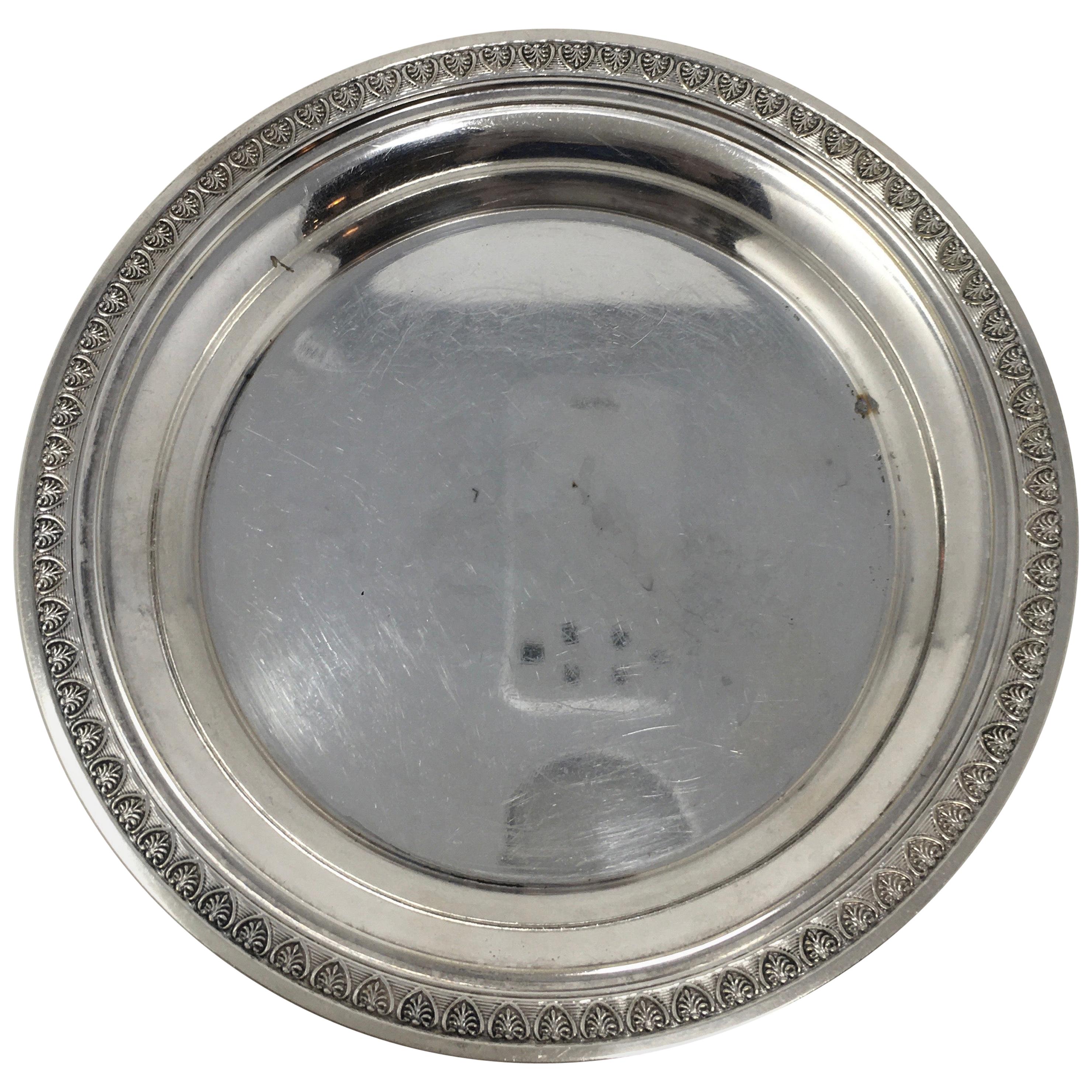 Vintage Hotel Silver Serving Platter