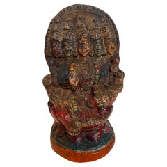 Vintage Household Indian "Panchamukhi Hanuman" God