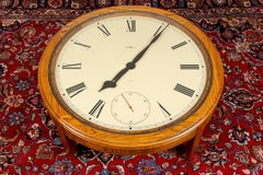 Vintage Howard Miller Clock Face Cocktail Table