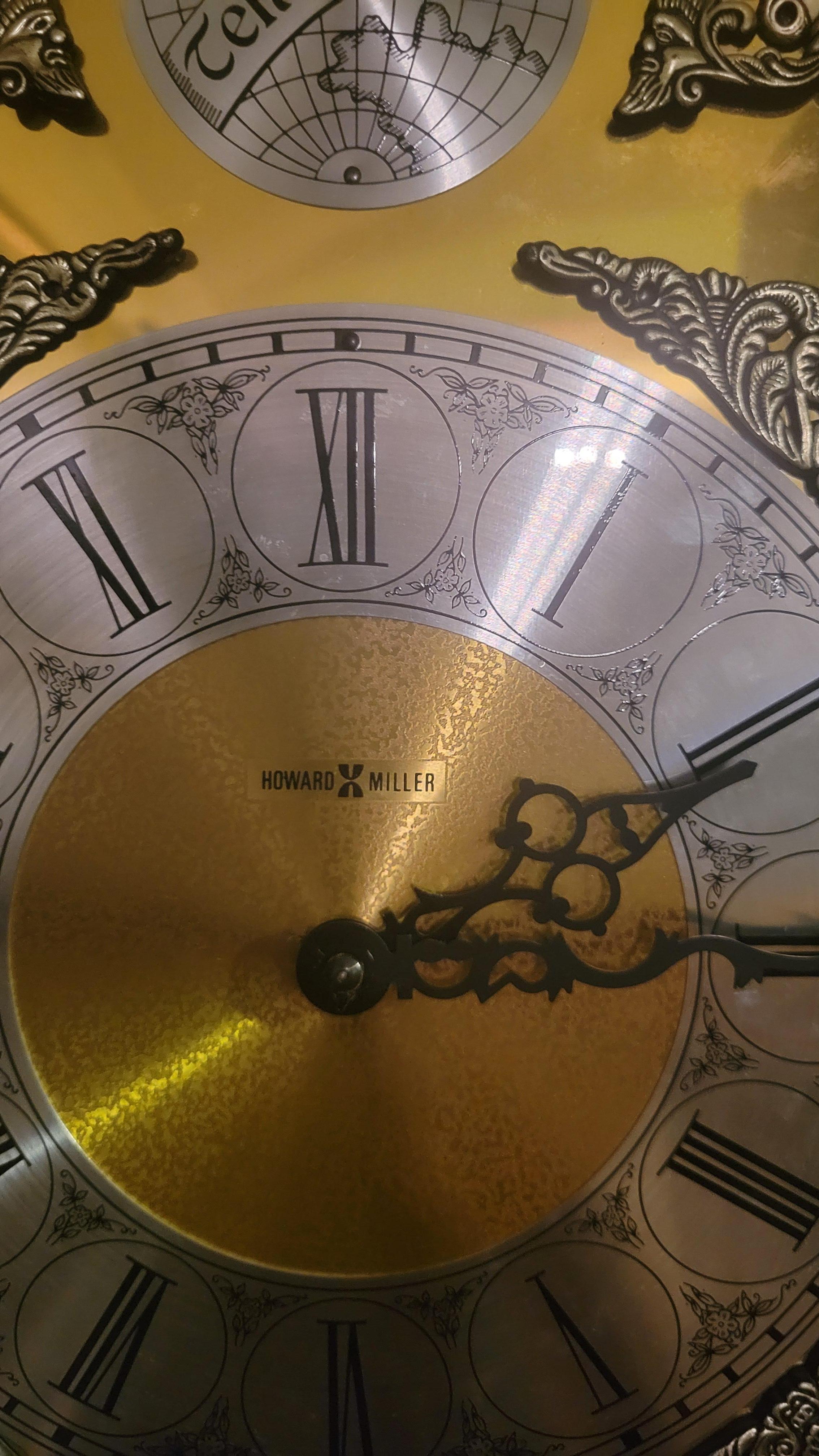 Vintage Howard Miller Grandfather Clock, Westminster Chime - 78