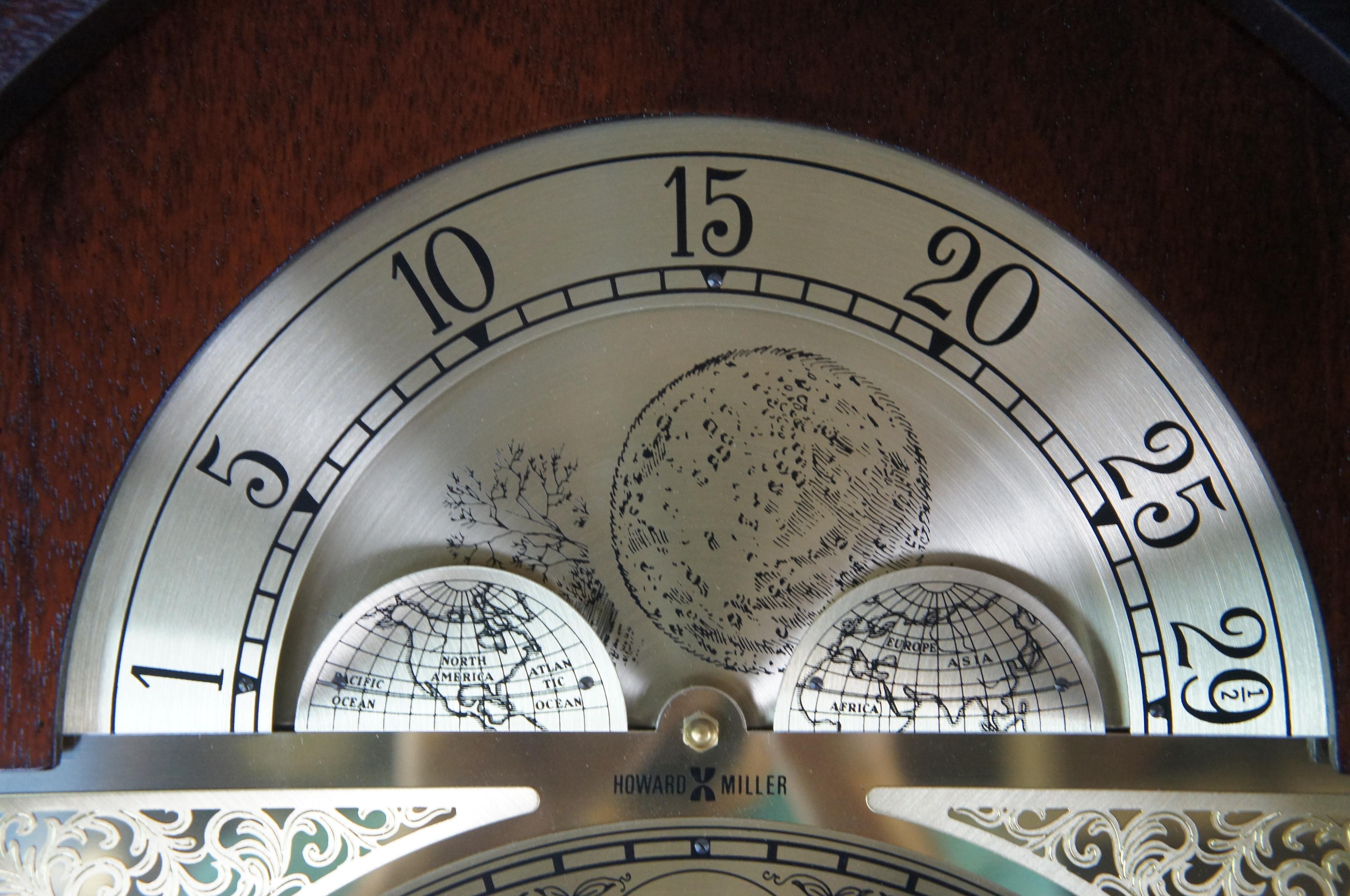howard miller grandfather clock moon dial