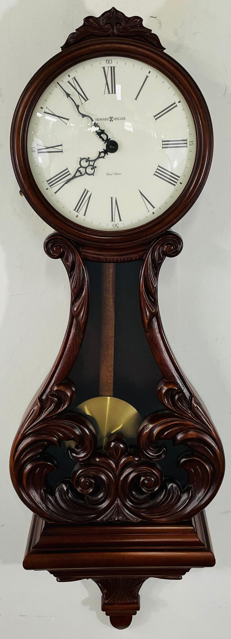 Vintage Howard Miller Valencia Wall Clock at 1stDibs howard miller wall clock vintage, vintage