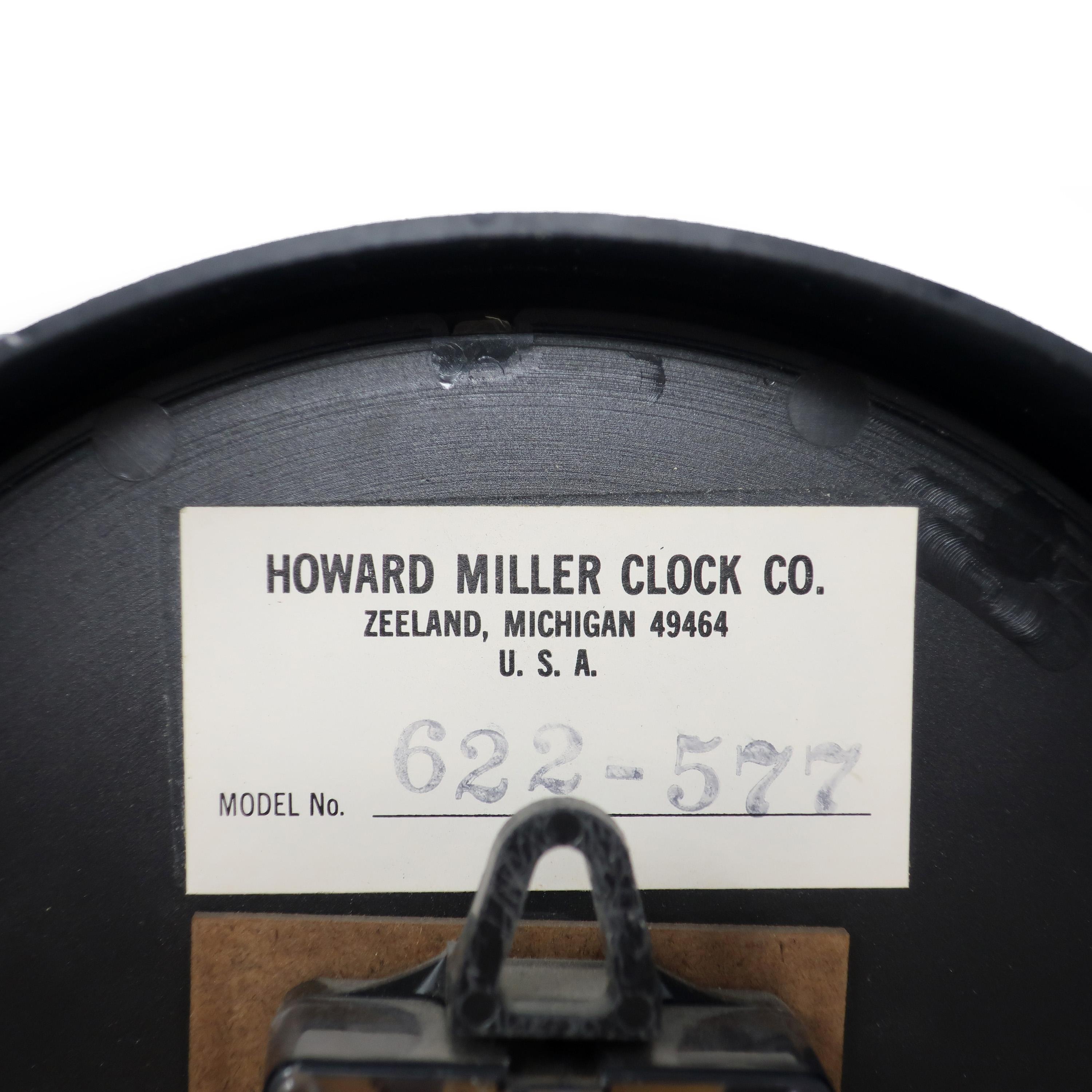 20th Century Vintage Howard Miller Wall Clock