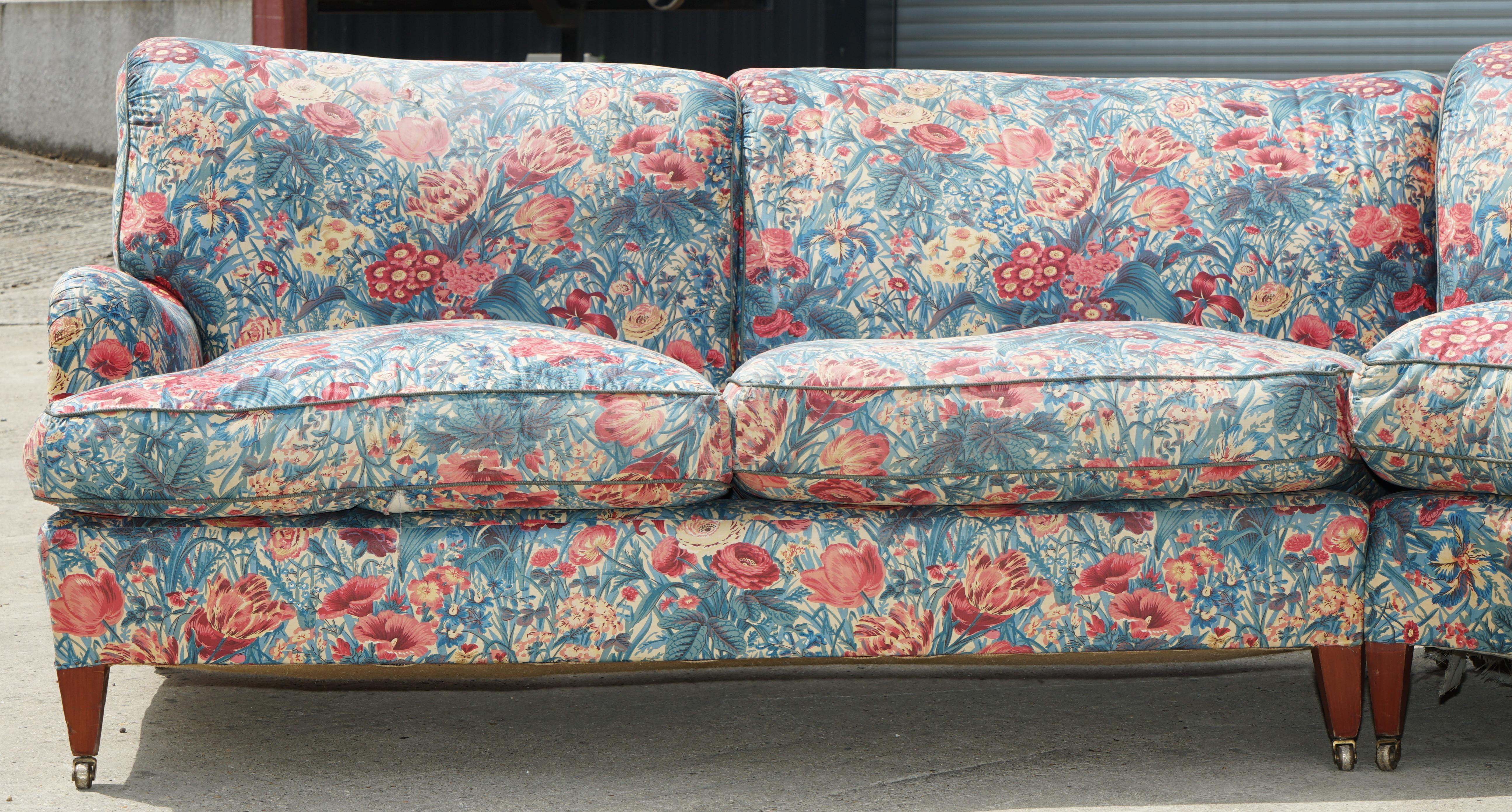 floral corner sofa