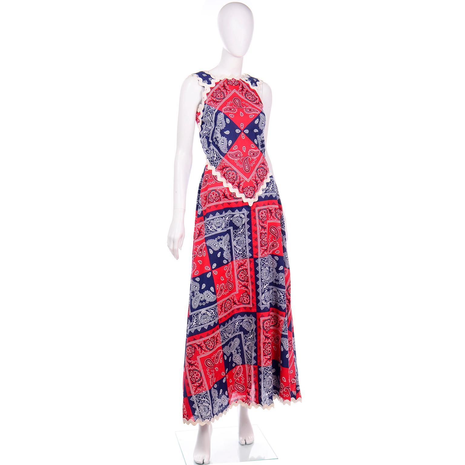 patchwork bandana dress