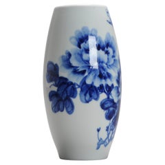 Vintage Hu Jie Chinese porcelain PROC Liling Duck Vases Underglaze, China, 1997