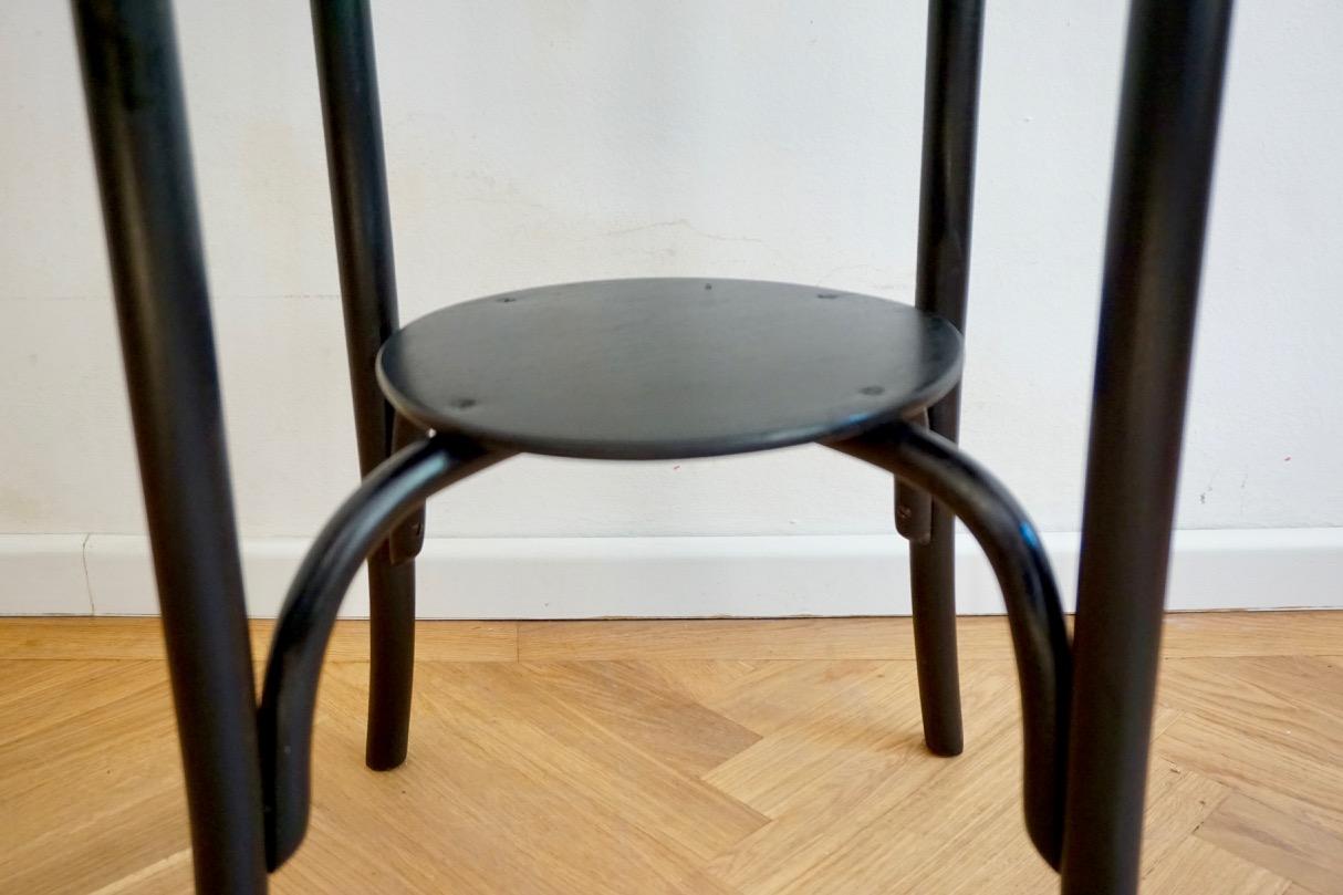 Vintage Hungarian Black Bentwood Side Table from Debreceni Hajlitott Butorgyar 5