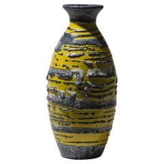 Vintage Hungarian Ceramic Vase, Textured Mid-Century Form