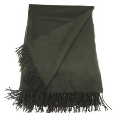 hunter green throw Vintage Hunter Green Cashmere Decorative Throw