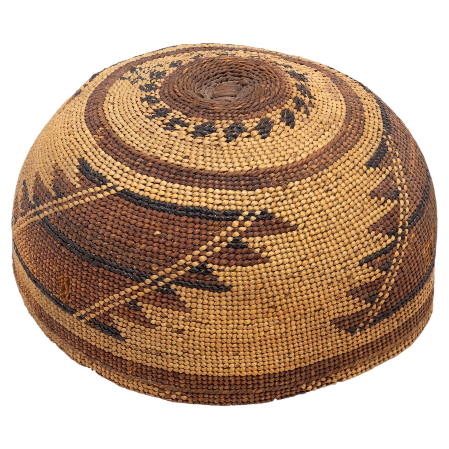 Vintage Hupa/Yurok Hat Basket