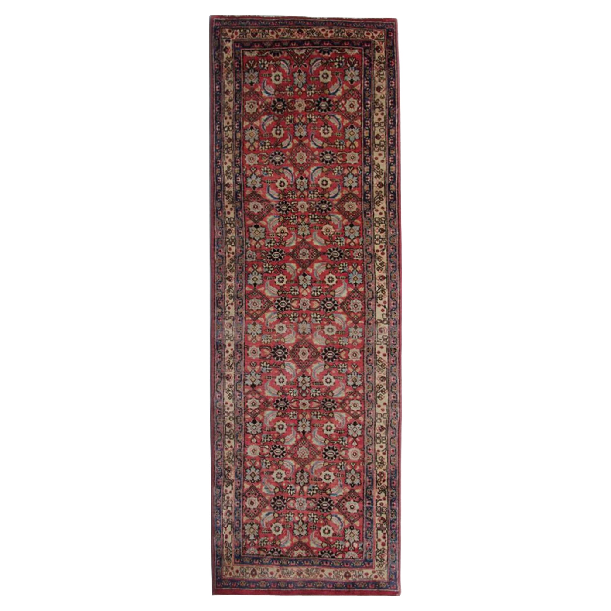 Hussein Abad Vintage-Läufer, Roststair-Läufer, Wollteppich