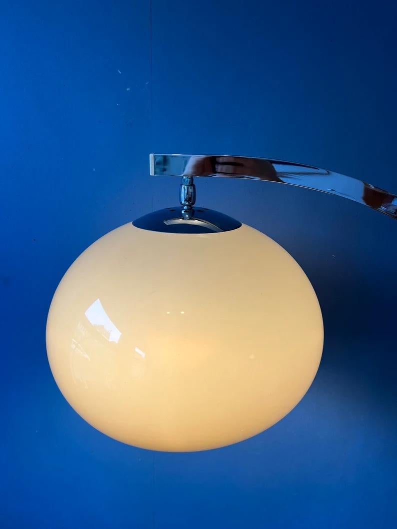 20th Century Vintage Hustadt Leuchten Mushroom Arc Floor Lamp, 1970s For Sale
