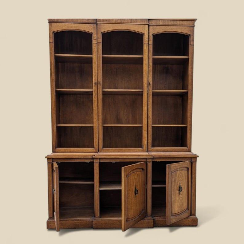 Hutch-Schrank von Drexel, Triune Kollektion, Mid Century, MCM, Mahagoni, Vintage im Angebot 2