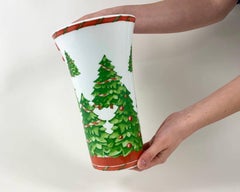 Vintage Hutschenreuther Porcelain Vase German Hutschenreuther Christmas Vase