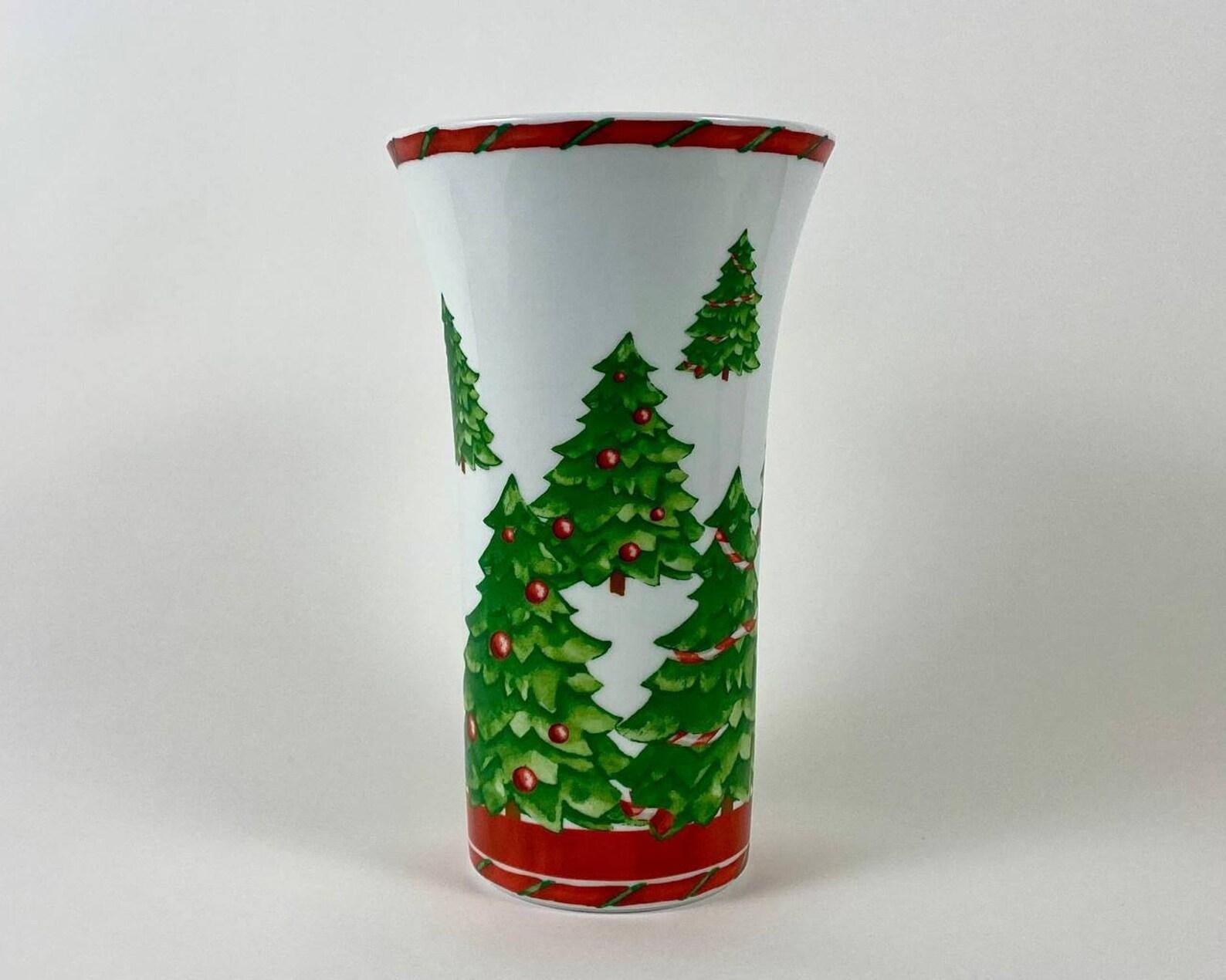 Mid-Century Modern Vase de Noël Hutschenreuther en porcelaine vintage allemande en vente