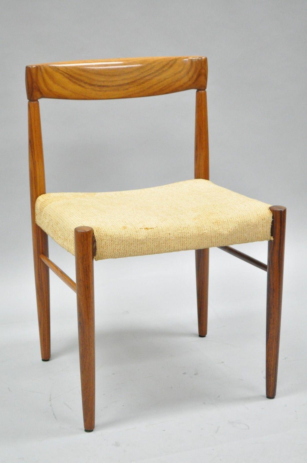 Vintage HW Klein for Bramin Midcentury Danish Modern Rosewood Dining Side Chair 6